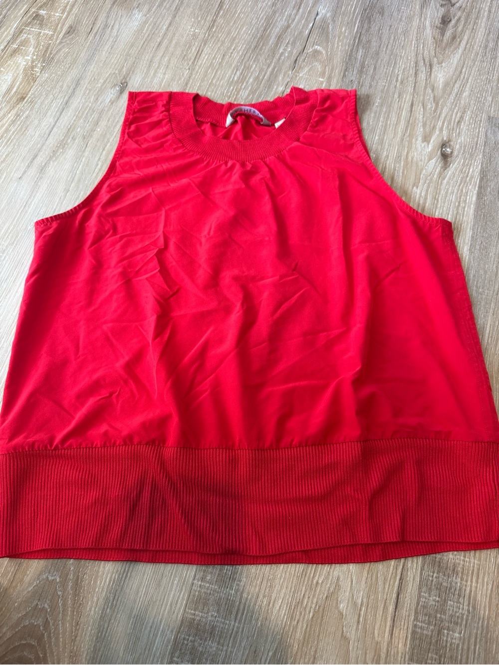 Athleta Vibrant Red Sleeveless Knit Tank